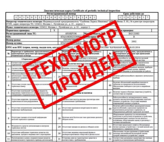 Как происходит оформление техосмотра через интернет?