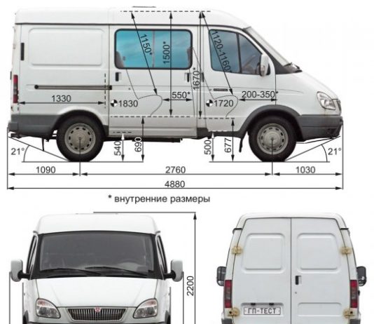 ГАЗ Соболь: технические характеристики