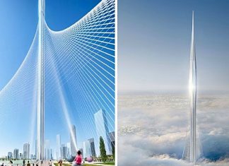 В Дубае строят самое высокое здание в мире 1300м.