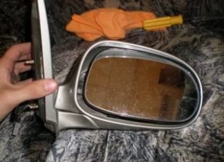Замена зеркала заднего вида своими руками
