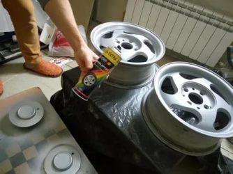 Этапы покраски литых дисков автомобиля