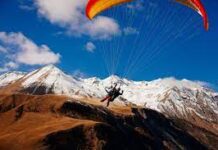 Особенности полётов на параплане в Грузии