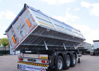 Применение полуприцепов-зерновозов