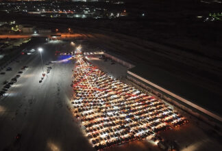 В Красноярском крае сотрудники Госавтоинспекции зажгли масштабную автоелку