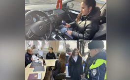 В Белгородской области студенты-практиканты провели день с автоинспекторами