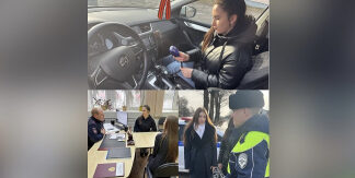 В Белгородской области студенты-практиканты провели день с автоинспекторами