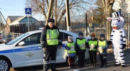 В Белгородской области «световозвращающий патруль» привлек внимание автомобилистов к проблеме наездов на пешеходов