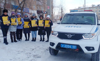 В Бурятии «студенческий патруль» призвал водителей сбавлять скорость перед пешеходными переходами