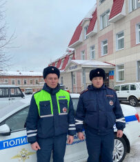 В Марий Эл автоинспекторы помогли семье с младенцем выбраться из съехавшей в кювет машины