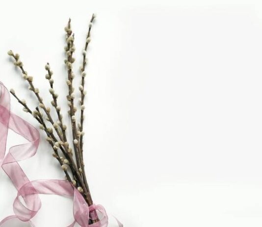 Открытки мерцающие анимационные блестящие GIF с Вербным воскресеньем