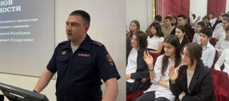 Временно исполняющий обязанности главного автоинспектора Кабардино-Балкарии провел для школьников Нальчика урок по ПДД и вручил письма для родителей