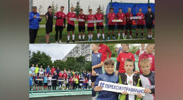 В Белгородской области футболисты поддержали идеи дорожной безопасности тематической фотосессией