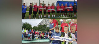 В Белгородской области футболисты поддержали идеи дорожной безопасности тематической фотосессией