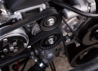 Установка ручейкого поликлинового ремня