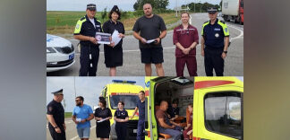 Белгородские автоинспекторы вместе с медиками развернули консультационные пункты по дорожной безопасности на федеральной трассе