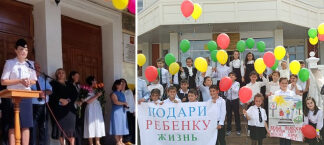 Сотрудники Госавтоинспекции Кабардино-Балкарии в День знаний провели минутки безопасности для нескольких сотен первоклассников