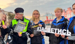 В Московской области сотрудники Госавтоинспекции напомнили пешеходам о безопасности в темное время суток