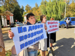 Липецкие автоинспекторы совместно с общественниками напомнили автомобилистам о пешеходах с ограниченными возможностями