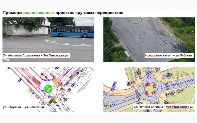 В Москве намерены организовать 10 круговых перекрестков в 2024 году