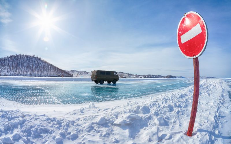 Можно ли ездить на машине по льду и есть ли за это штраф