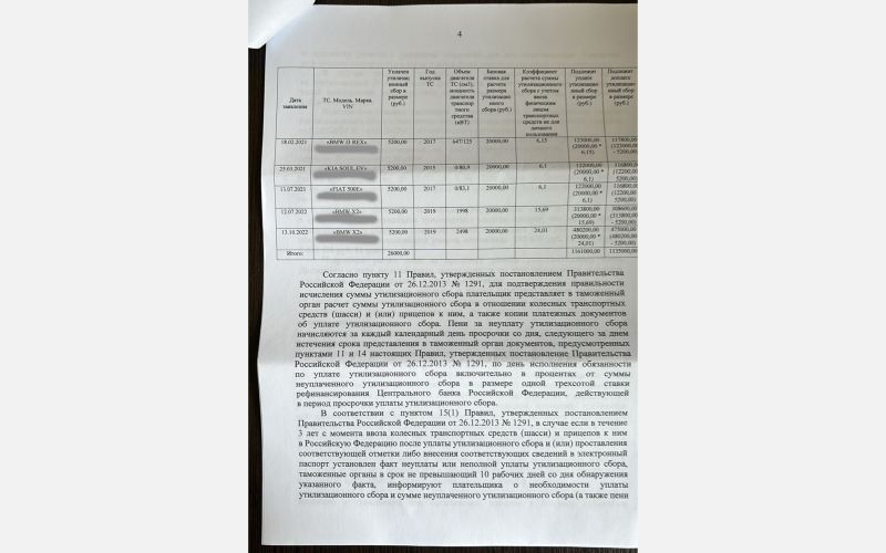 ФТС потребовала миллионы с граждан, ввозивших иномарки в Россию