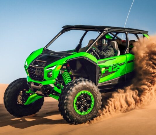 Kawasaki выпустила вездеход ATV с турбонаддувом