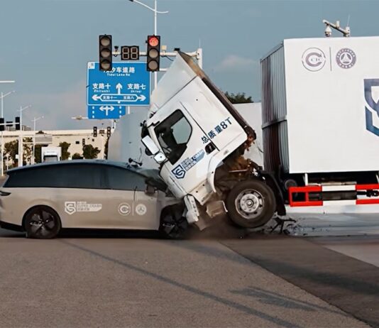 Li Auto i8 оказался в центре скандала из-за краш-теста с 8-тонным грузовиком