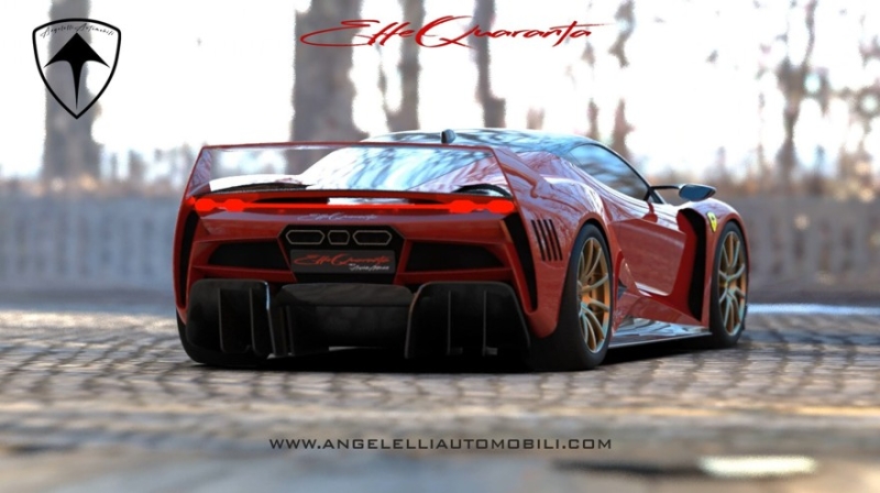 Angelelli Effequaranta: итальянский гибридный суперкар по мотивам Ferrari F40