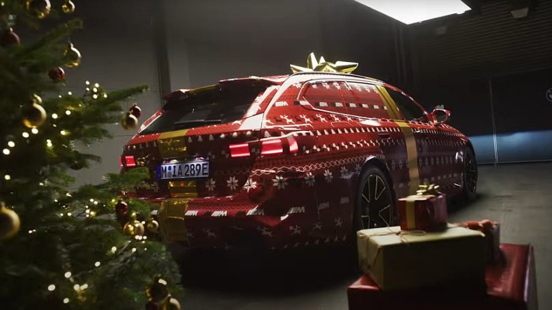«Заряженный» универсал на подходе: BMW M5 Touring показался в праздничном камуфляже